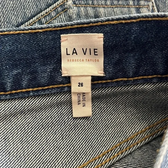 Rebecca Taylor x La Vie Crop Straight Jeans - Picture 8 of 11